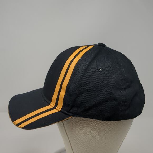 Continental Snapback Hat Black One Size Adjustable Embroidered 6 Panel - Picture 3 of 9